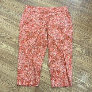 Talbots Pants Capris Floral Size US 16